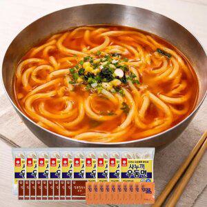 천일 얼큰 우동 10인분 1세트 (면1인분10개+얼큰소스10개+건더기10개)