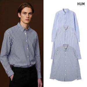 [택가 59900원][HUM]남) 고밀도 슬림 스트라이프 셔츠(FHOSCSL131P)