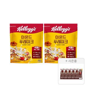켈로그 아몬드 푸레이크 600g, 2개 + 증정(첵스초코 쿠키앤크림 30g, 5개)