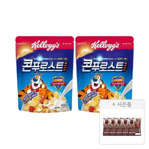 켈로그 콘푸로스트 600g, 2개 + 증정(첵스초코 쿠키앤크림 30g, 5개)