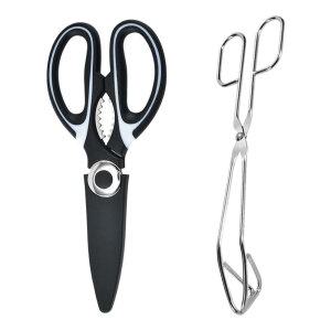 비로르 스텐304 가위형 고기 집게 + 주방 다용도 가위