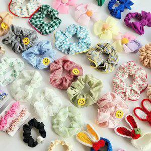 인기 곱창밴드 왕리본 머리끈 헤어슈슈 스크런치 헤어 악세사리