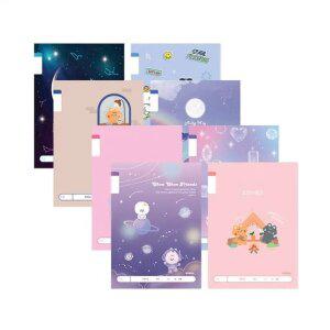 넓은칸 무제 17줄 노트 10권 묶음 초등 신학기 국어 연습장 라인 줄 공책