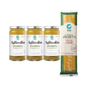 청정원 알리오올리오 파스타소스 360g, 3개 + 스파게티면 500g, 1개