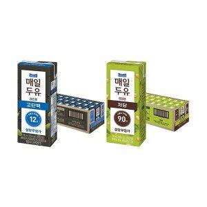 매일두유 검은콩 고단백 190ml, 24개 + 렌틸콩 190ml, 24개