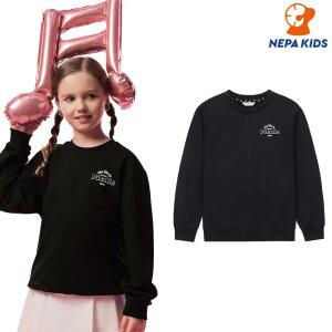 NEPA KIDS 네파키즈 공용 버터 콜라보 피크닉 맨투맨 블랙 KKC5308