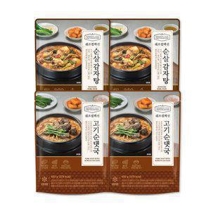 신세계푸드 순살감자탕 2봉 + 고기순댓국 2봉