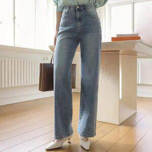 [저스트원] 꿀스판 롱다리핏 와이드진 (숏/롱)