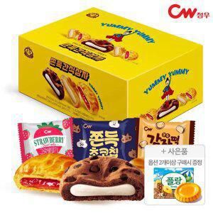 청우 쫀득3종 간식상자 외 공룡비스켓3종세트 / 옵션2개이상 구매시 플랑(16개입)증정