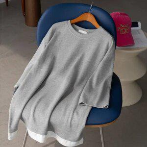 (안나앤플러스) 디론 레이어드 7부 티셔츠[티셔츠ED892] 빅사이즈