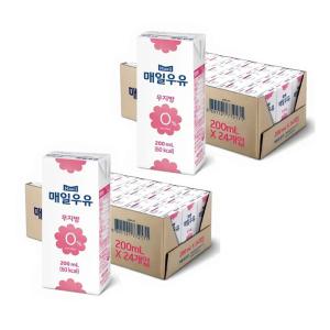매일우유 무지방 0% 200ml, 48개