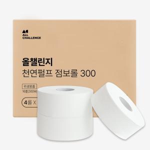 올챌린지 천연펄프 점보롤 2겹 300M 16롤