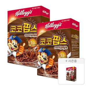 켈로그 코코팝스 460g, 2개+증정(첵스초코 쿠키앤크림 120g, 1개)