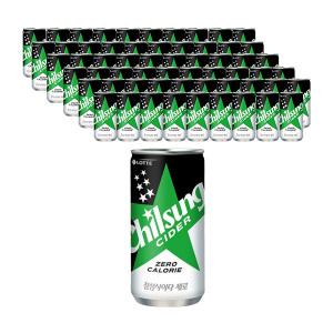 [롯데칠성] 칠성사이다 제로, 210ml, 60캔