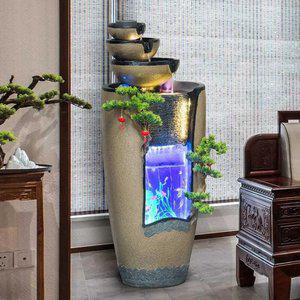 장식품 발코니 수조 선물 분수대 인테리어 미니 실내 분수 인공