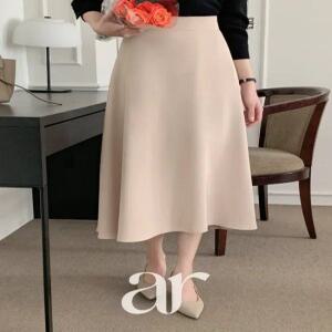 (MADE/3기장/SL/여리핏) 로즐리 베이직 3기장 플레어 스커트 sk4944
