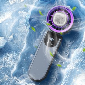 휴대용선풍기 넥쿨러 아이스 터보 선풍기 대용량 탁상용 선풍기 4000mAh