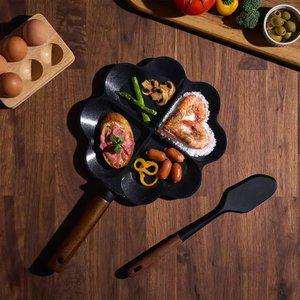 트루쿡 IH 북미산 월넛 4구 하트 에그팬, 1개