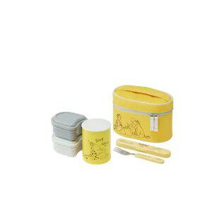 푸 릴렉스 스텐 보온 도시락 560ML(포크포함) / 캐릭터 피크닉 파우치