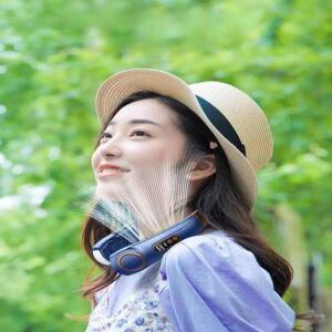 J2K 휴대용 넥선풍기 미니 전기 선풍기 신형 무소음