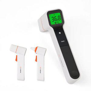 비타그램 접촉식 비접촉식 체온계 적외선 귀 이마 의료용 LCD 2in1