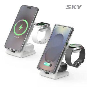 스카이 필 3in1 Qi2 맥세이프 무선충전기 W60Q
