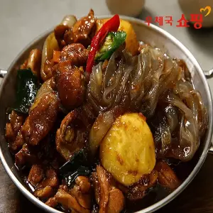 [우체국쇼핑] 매콤달콤 닭다리살 순살간장찜닭 밀키트1005g(2인분)