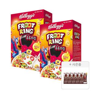 켈로그 후르트링 530g, 2개 + 증정(첵스초코 쿠키앤크림 30g, 5개)