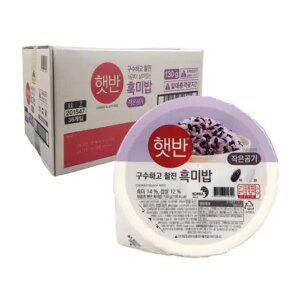[CJ] 햇반 흑미밥 작은공기 130g, 36입,1개