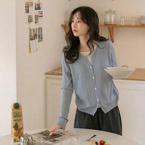 여리핏 레이어드 골지니트