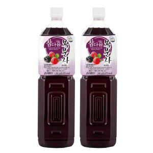 참다음 복분자 농축액 엑기스 청 음료 베이스 1.5L 2개