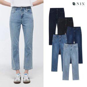 [택가 89000원][NIX]여) 저온스 BK/D톤 RAW DM/ML/ICE 워싱 1/2인밴딩 스트레이트 (FN