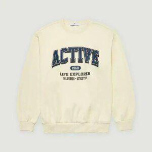 [행텐]공용 컬리지 빅레터링 맨투맨-SE2131046003112