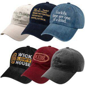 [안유진 PICK] WICK 윅 자수 볼캡/워싱 볼캡 단독가