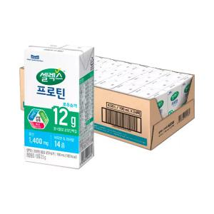 [셀렉스] 프로틴 음료 로우슈거 팩 190ml, 24개