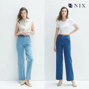 [NIX]여)와이드핏 밴딩 저온스 데님 팬츠(HNPEDDW534P