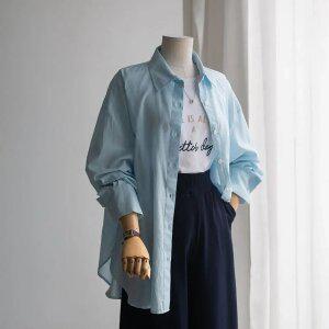 (안나앤플러스) A. 레인보우 아사면 셔츠[셔츠C0227Q79] 빅사이즈~99