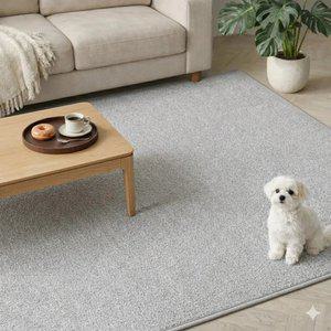 [S급리퍼] 먼지없는 크림투톤 단모 러그 사계절 카페트 8size