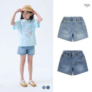 [NIXKIDS]여아) M톤/ICE 워싱 풀밴딩 3부 쇼츠 (FKAMCDH950P)