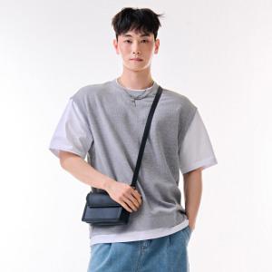 [체이스컬트] [3color] 남자 레이어드 반팔