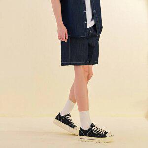 [체이스컬트] [2color ] 남자 풀밴딩 데님 반바지