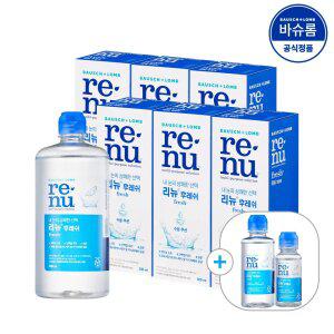 [공식] 바슈롬 리뉴 후레쉬 렌즈세척액 500ml x6개 (+120ml +60ml)