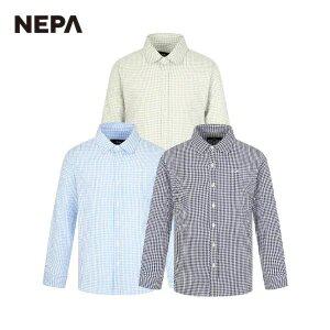 네파 남성 라이프 체크 긴팔 셔츠 7J31541