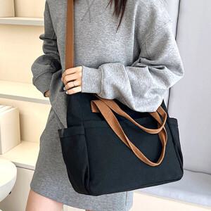 캔버스백 대용량 숄더백 데일리 편한 심플 핸드백 캔버스 토트백 크로스백