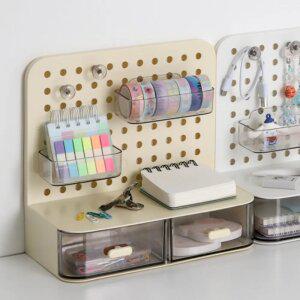 PP 미니 타공판 서랍 데스크 오거나이저 책상 문구 수납 정리함