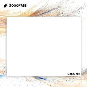 GOGOFREE 강화유리 마우스패드 | 게이밍/사무용 방수 미끄럼방지 30*40CM ,M