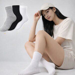 데일리 베이직 스포츠 양말 면혼방 기본핏(10켤레)
