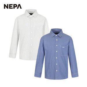 네파 남성 라이프 스트라이프 긴팔 셔츠(루즈핏) 7J11541