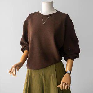 (안나앤모드) lennon 린넨 홀가 벌룬 니트[니트EFD98]