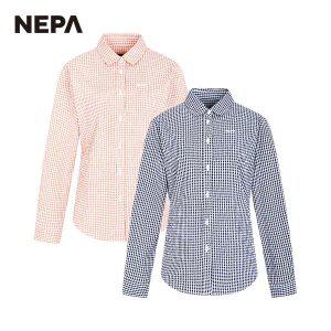 네파 여성 라이프 체크 긴팔 셔츠 7J41541